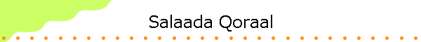 Salaada Qoraal