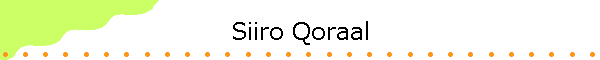 Siiro Qoraal