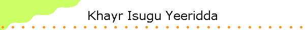 Khayr Isugu Yeeridda