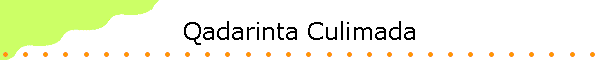 Qadarinta Culimada
