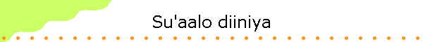 Su'aalo diiniya